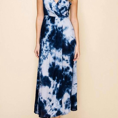 Hyfve Spaghetti Strap Maxi Dress In Blue