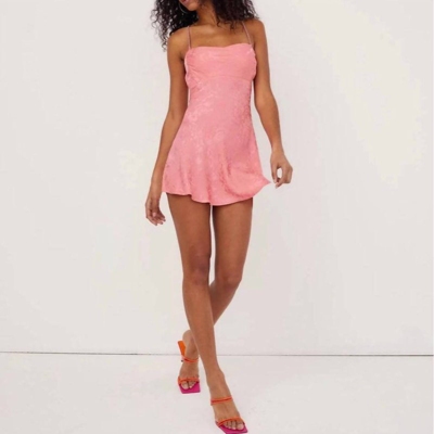 For Love & Lemons Gabrielle Mini Dress In Pink