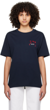 APC NAVY HEARTS T-SHIRT