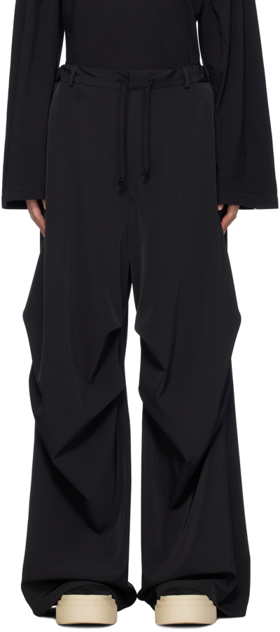 Mm6 Maison Margiela Black Wide-leg Trousers In 900 Black