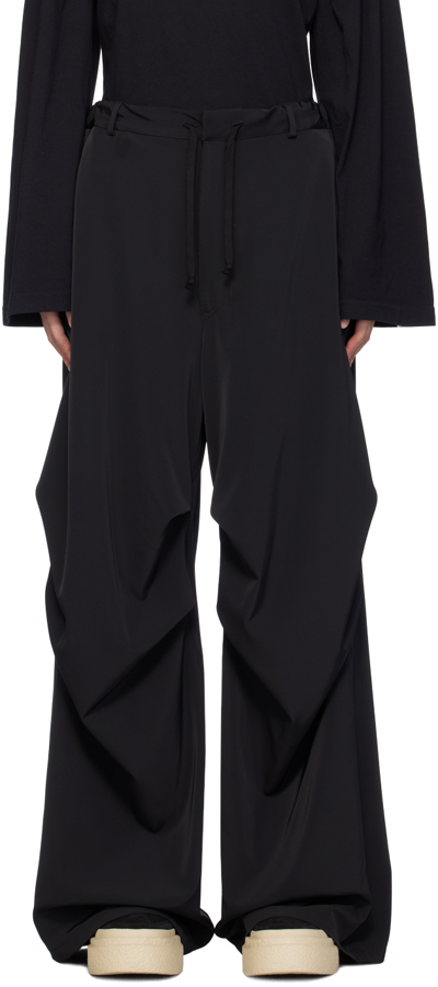 Mm6 Maison Margiela Black Wide-leg Trousers