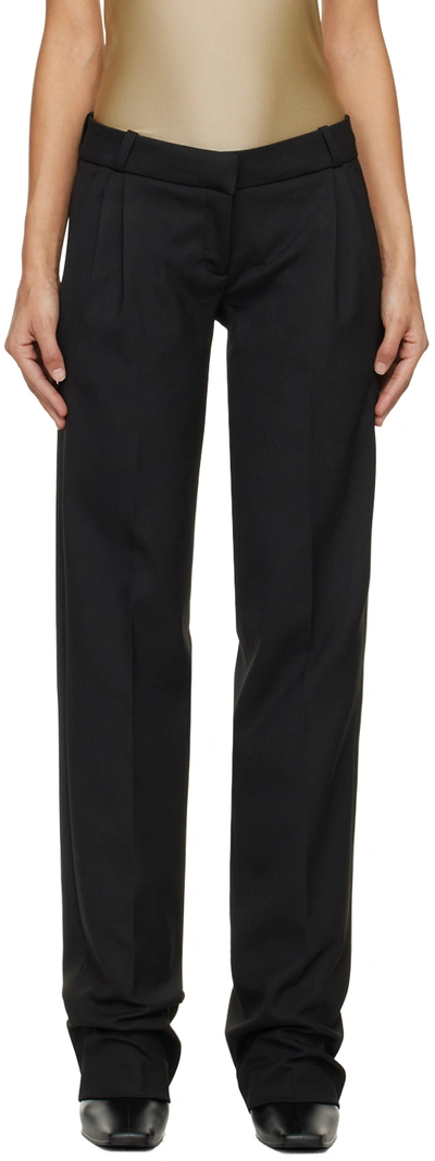 Coperni Mid-rise Tailored Trousers In Black