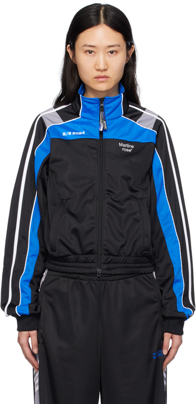 Martine Rose Black Shrunken Track Jacket | ModeSens