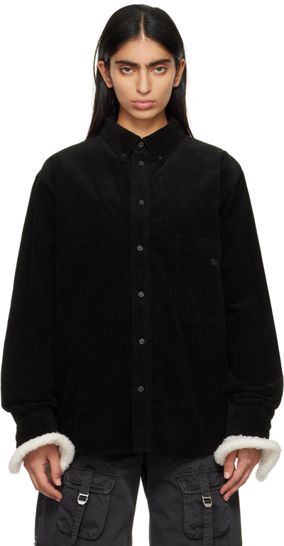 Acne Studios Black Patch Shirt In 900 Black