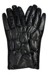 Marcus Adler Puffer Gloves In Black