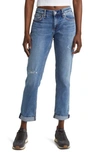 Rag & Bone Dre Siesta Low-rise Slim Boyfriend Jean In Blue River