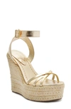 SCHUTZ SCHUTZ ALEXANDRA ESPADRILLE PLATFORM WEDGE SANDAL