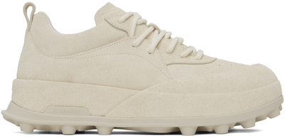 Jil Sander Off-white Orb Trainers In 102 Porcelain