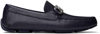 FERRAGAMO NAVY GANCINI ORNAMENT LOAFERS