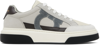 FERRAGAMO GRAY LOW CUT GANCINI OUTLINE SNEAKERS