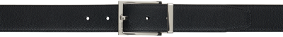 Ferragamo Black & Brown Double Adjustable Reversible Belt In Nero Hickory
