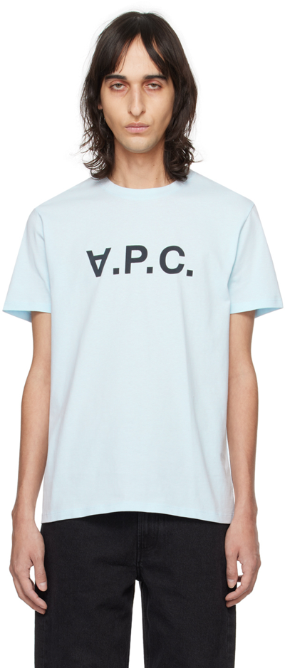 Apc Blue Vpc T-shirt In Iab Light Blue