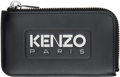Kenzo Black  Paris Logo Card Holder