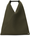 MM6 MAISON MARGIELA GREEN SMALL CLASSIC TRIANGLE TOTE