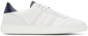 Ferragamo White Low Top Signature Sneakers In Bianc Otic Blu Marin