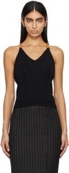 MOSCHINO BLACK CHAIN CAMISOLE