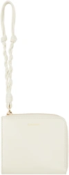 JIL SANDER OFF-WHITE TANGLE COIN POUCH