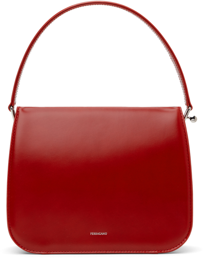 Ferragamo Red Small Framed Bag In 003 Flame Red