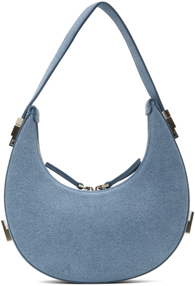 Osoi Mini Tony Suede Top Handle Bag In Denim Sky