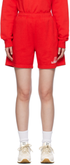 Sporty And Rich Red Prep Shorts In Sports Red
