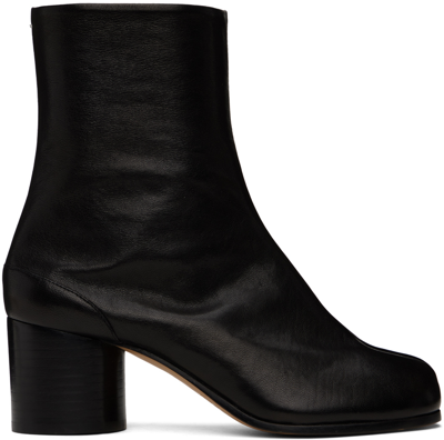 Maison Margiela Black Tabi Ankle Boots In T8013 Black