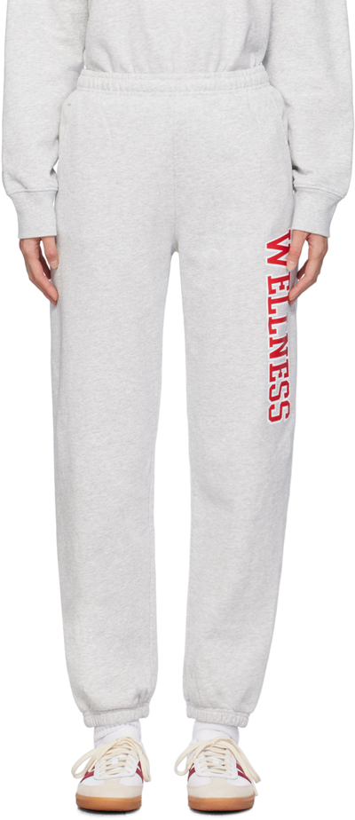 Sporty And Rich Wellness Ivy Unisex Sweatpants In Grey