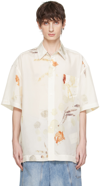 FENG CHEN WANG WHITE PLANT-DYED SHIRT