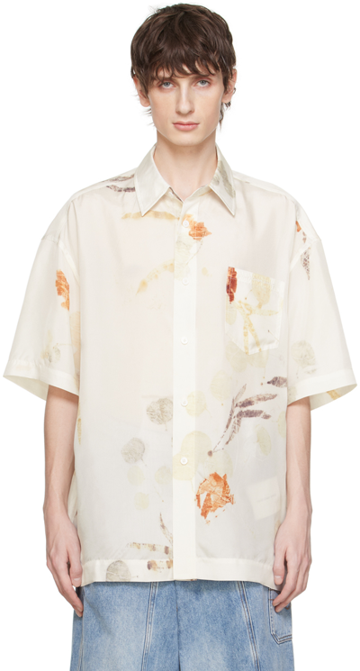 Feng Chen Wang White Plant-dyed Shirt