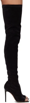Paris Texas Black Amanda Tall Boots In Off Black