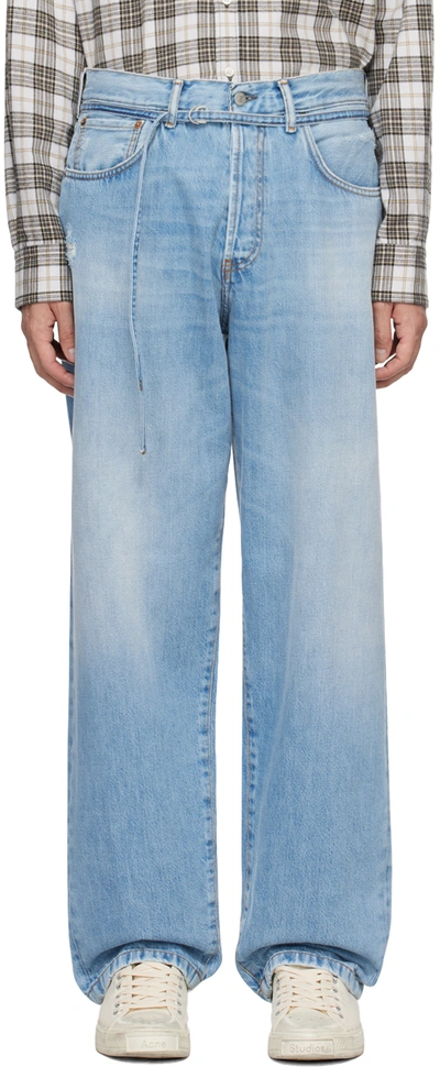 Acne Studios Blue 1991 Toj Jeans In 228 Light Blue