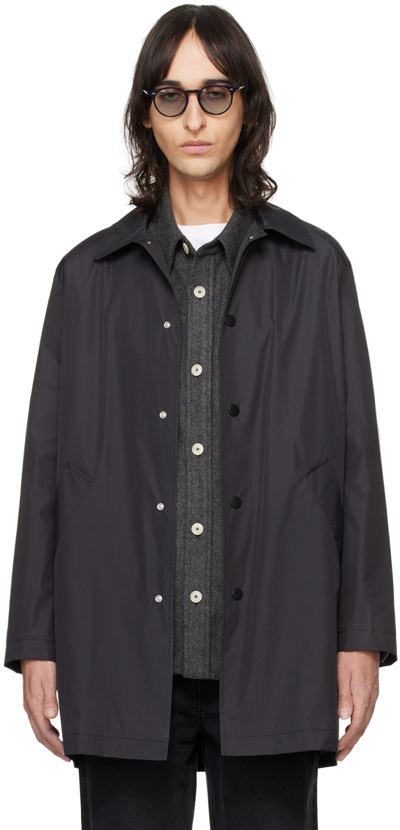 Apc Black Victor Coat In Lza False Black