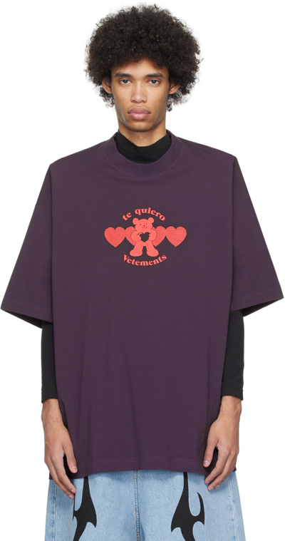 Vetements Purple 'te Quiero' T-shirt