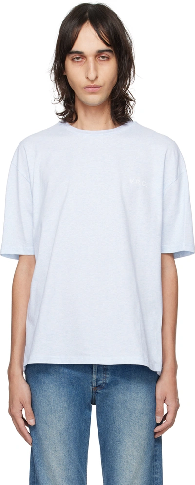 Apc New Joachim Short-sleeved T-shirt In Bleu_ciel_chine