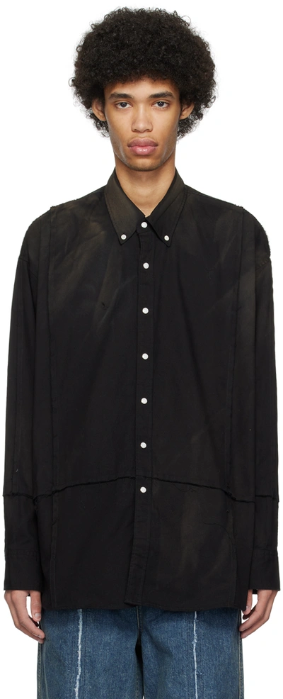 Jieda Black Bd Cutting Shirt