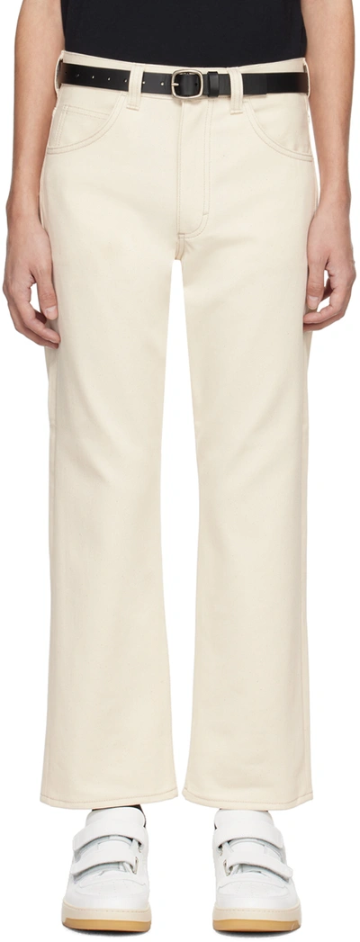 Acne Studios Off-white 1950 Jeans In Aoi Beige/ecru