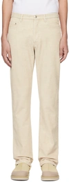 Apc Off-white Standard Trousers In Aad Ecru