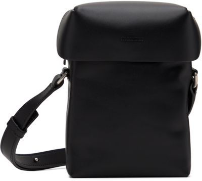 Jil Sander Black Lid Crossbody Small Bag In 001 Black