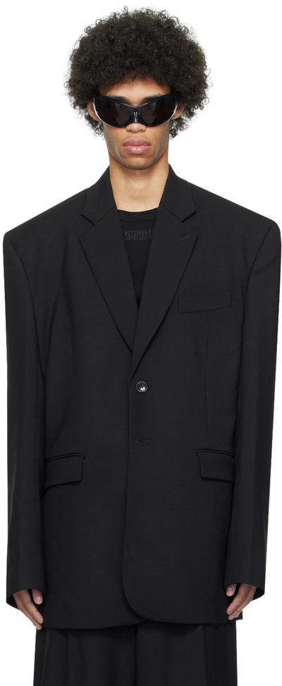 Vetements Black Boxy Blazer