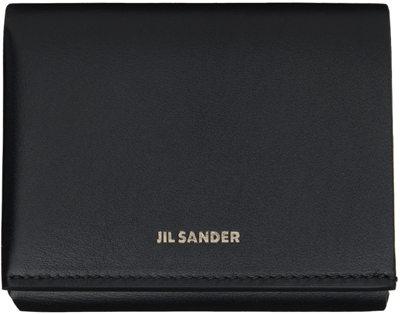 Jil Sander Black Origami Wallet In 001 Black