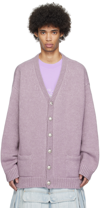 VETEMENTS PURPLE FANCY BUTTON CARDIGAN