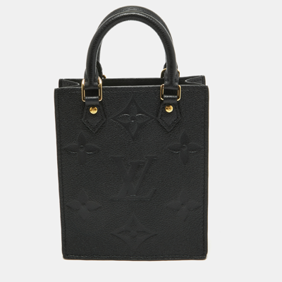 Pre-owned Louis Vuitton Black Empreinte Leather Petit Sac Plat Bag