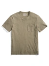 Faherty Sunwashed Pocket T-shirt In Olive