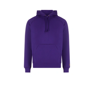 Carhartt Cotton Hoodie In Purple