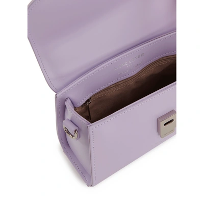 Lancaster Suave Even Leather Handbag In Purple