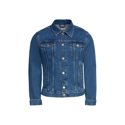 Esprit Cotton Denim Jacket In Blue