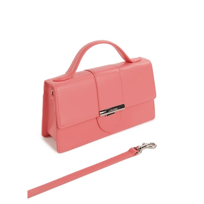 Lancaster Leather Baguette Bag In Pink