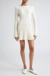 Loulou Studio Amaalia Ribbed Knit Mini Dress In Ivory