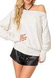 EDIKTED EDIKTED OFF THE SHOULDER OVERSIZE SWEATER