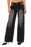 EDIKTED MAGDA LOW RISE WIDE LEG JEANS