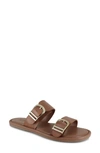 Splendid Women's Farrin Slip On Buckled Slide Sandals In Brown